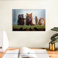 thumbnail image 3 of Elephant Stock Usual Suspects Wall Art - Horizontal Canvas Wall Art - Living Room Wall Decor - Humor Canvas - Gray And Green Decor By Lucia Heffernan - 12" x 8", 3 of 8