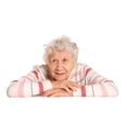 thumbnail image 2 of Portrait Old Woman White Wall Decal by Wallmonkeys Peel and Stick Graphic (24 in W x 16 in H) WM200304, 2 of 4