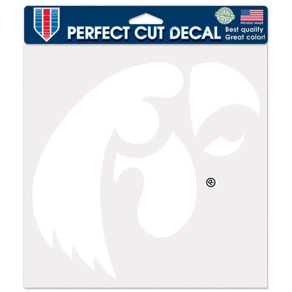 Iowa Hawkeyes Die-Cut Decal - 8"x8" White by Wincraft, Inc.