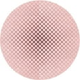 thumbnail image 1 of Ahgly Company Indoor Round Patterned Pink Bubble Gum Pink Area Rugs, 6' Round, 1 of 6