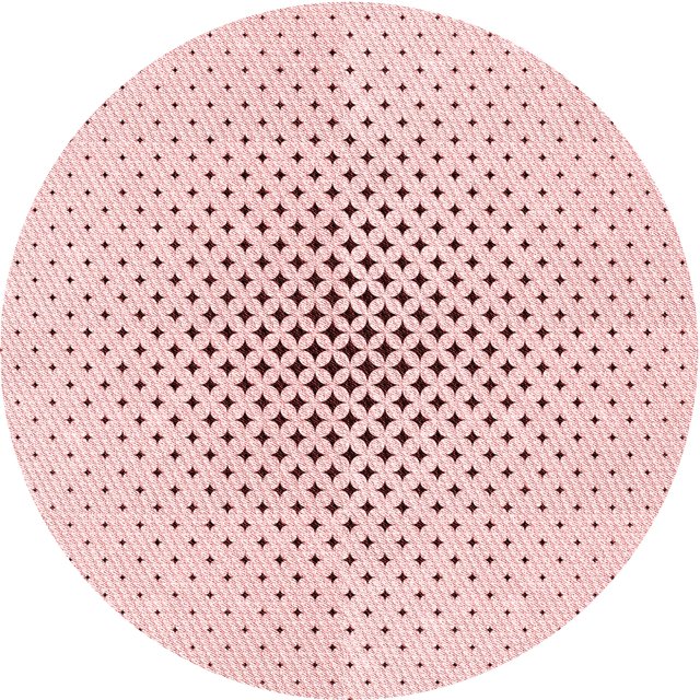 Ahgly Company Machine Washable Indoor Round Transitional Pink Bubble Gum Pink Area Rugs, 5' Round