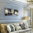 thumbnail image 2 of Wall Decor For Dining Room Canvas Wall Art For Kitchen Black And White Wine Glasses Pictures Modern Yellow Wine Canvas Art Prints Ready To Wall Painting For Restaurant Home Decorations 12"X16" 3 Piece, 2 of 6