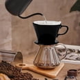 thumbnail image 3 of Handmade Ceramic Pour Over Coffee Dripper - Portable Cone Brewer for Camping, Office & Home - Barista-Grade Filter Coffee Maker, 3 of 7