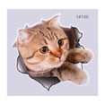 thumbnail image 1 of Calcomanía de inodoro Jadeshay 3D PVC para baño Gato Perro, 1 of 2