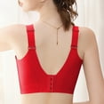 thumbnail image 4 of Women's Bras, Xunlbb Women's Non-Magnetic No Steel Ring Plus Size Thin Adjustable Bra Gathered Comfortable Sexy Lace Bra Daily Bra(Red,XXXL), 4 of 8