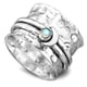 thumbnail image 2 of Women's Zirconia Swivel Ring with Moon Design Vintage Style for Gift Giving, 2 of 4