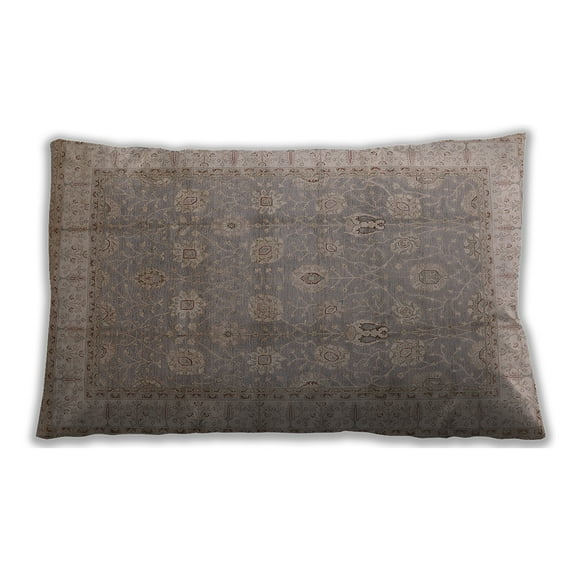 Ahgly Company Indoor Rectangular Mid-Century Modern Lumbar Throw Pillow, 13 inch by 19 inch