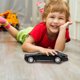 thumbnail image 5 of VB32433 1:32 Modelo de coche eléctrico de alta simulación Juguete para niños con sonido ligero (Negro Azul), 5 of 5