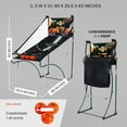 thumbnail image 3 of Lancaster Sports EZ-Fold 2 Player Indoor Arcade Dual Basketball Hoop Shot Game, 3 of 10