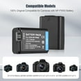 thumbnail image 3 of Mistaha Dual NP-FW50 Batteries & Charger Set with USB Cable - 2-Slot Charging Dock, High-Capacity 1130mAh Batteries - Convenient Power Kit for Cameras, 3 of 6
