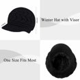 thumbnail image 4 of Loritta 2 Pack Women Winter Hat Slouchy Warm Knit Beanie Cap Black and Beige, 4 of 8