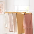 thumbnail image 3 of SONGMICS Juego de 12 Perchas de Madera para Pantalones, Perchas para Pantalones con Clips de Metal Ajustables, Gancho Giratorio 360°, para Pantalones, Faldas, 34 x 1,2 x 12,5 cm, Natural MCRW0, 3 of 9