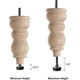 thumbnail image 4 of 3/8 Threaded Leveling Feet - Heavy Duty, 4 Pack, Black, 4 of 5