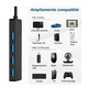 thumbnail image 4 of Conector Múltiple Usb 3.0 De 4 Puertos Malubero Negro, 4 of 5