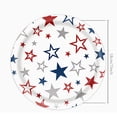 thumbnail image 2 of Assiettes en Papier du 4 Juillet, Lot de 10, Assiettes Jetables Patriotiques de 7 Pouces avec Étoiles, Assiettes à Dessert Rouges, Blanches et Bleues pour Fête de la Fête de l'Indépendance, 2 of 8
