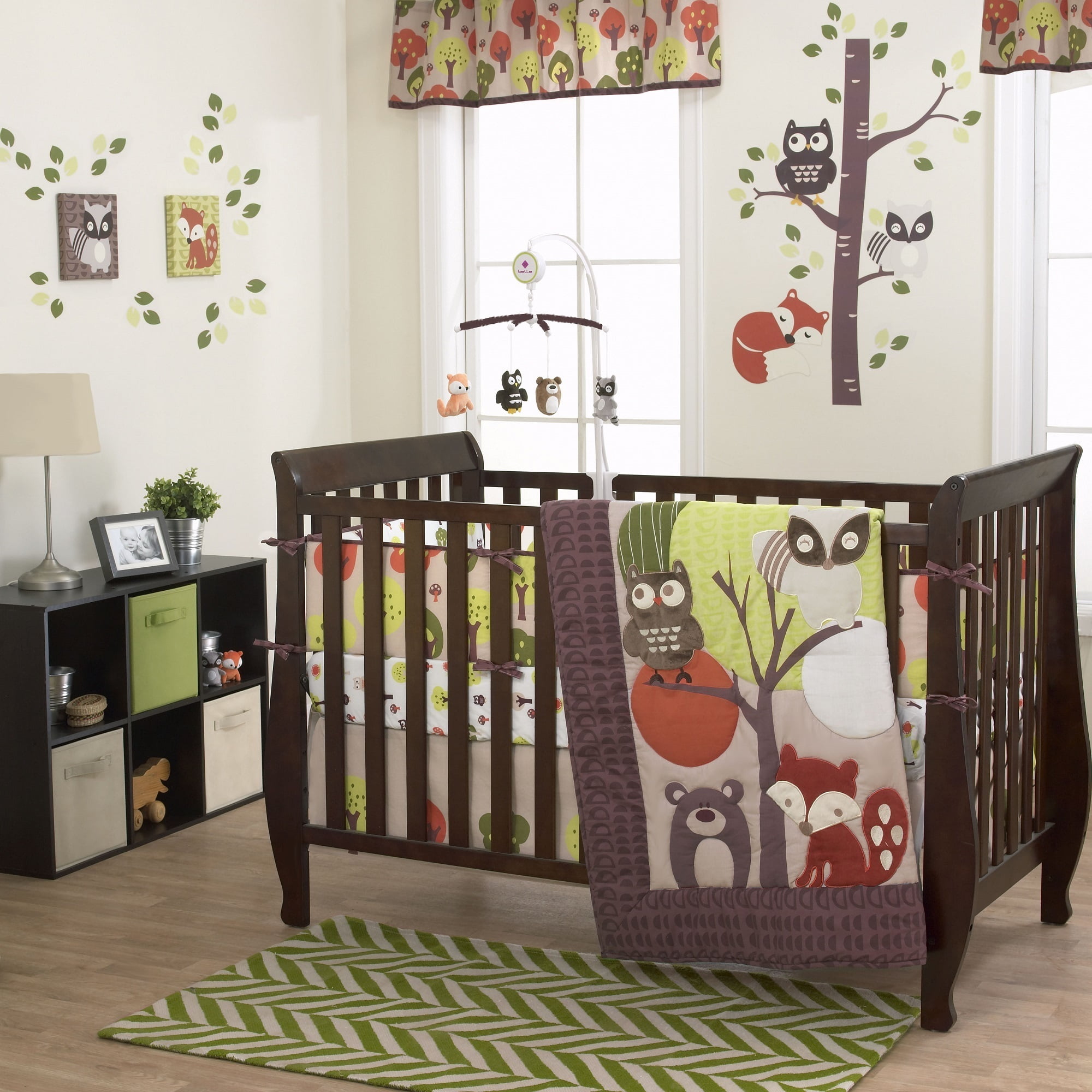 Belle Foxy And Friends 3 Piece Crib Bedding Set Com