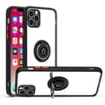 thumbnail image 1 of TopSave Clear Hard Acrylic Shell Cover, Hybrid Ring Back Case For iPhone 11 Pro, Black Red, 1 of 3
