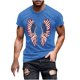 thumbnail image 2 of Tops para hombre, blusas y camisas de manga corta con cuello redondo para hombre, jersey informal de moda con estampado para hombre, camiseta de manga corta con cuello redondo, blusa de poliéster para, 2 of 5