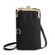 thumbnail image 1 of Bolso bandolera pequeño para mujer, monedero para teléfono móvil, cartera, tarjetero, bolsillo de viaje, monedero pequeño para teléfono móvilnegro:;:;, 1 of 6