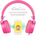 thumbnail image 3 of Auriculares gorsun Kids estéreo ligeros con cable rosa, 3 of 6