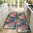 thumbnail image 4 of Kitchen Rugs Sets Of 2,Pioneer Flower Floral Print Pattern Anti Fatigue Kitchen Mat Rugs Non Slip Washable,Decorative Kitchen Floor Mats for Kitchen,Sink,Laundry,17"x47"+17"x47", 4 of 5