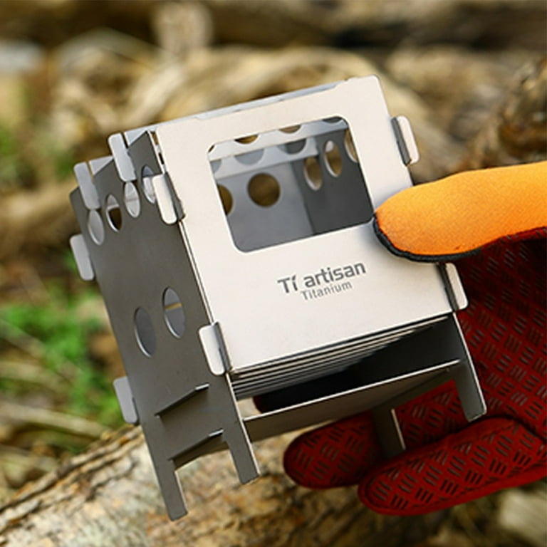 Titanium Wood Stove Lightweight Folding Camping Stove Picnic Cooking Burners  - Walmart.com