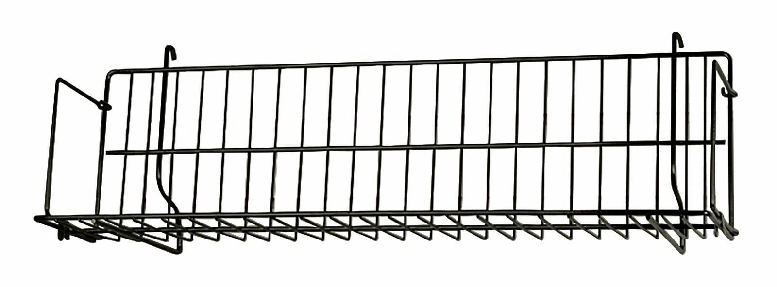 1 Black CD DVD Cassette Books Shelves Shelf 24 x 6 x 6 ½" Slatwall