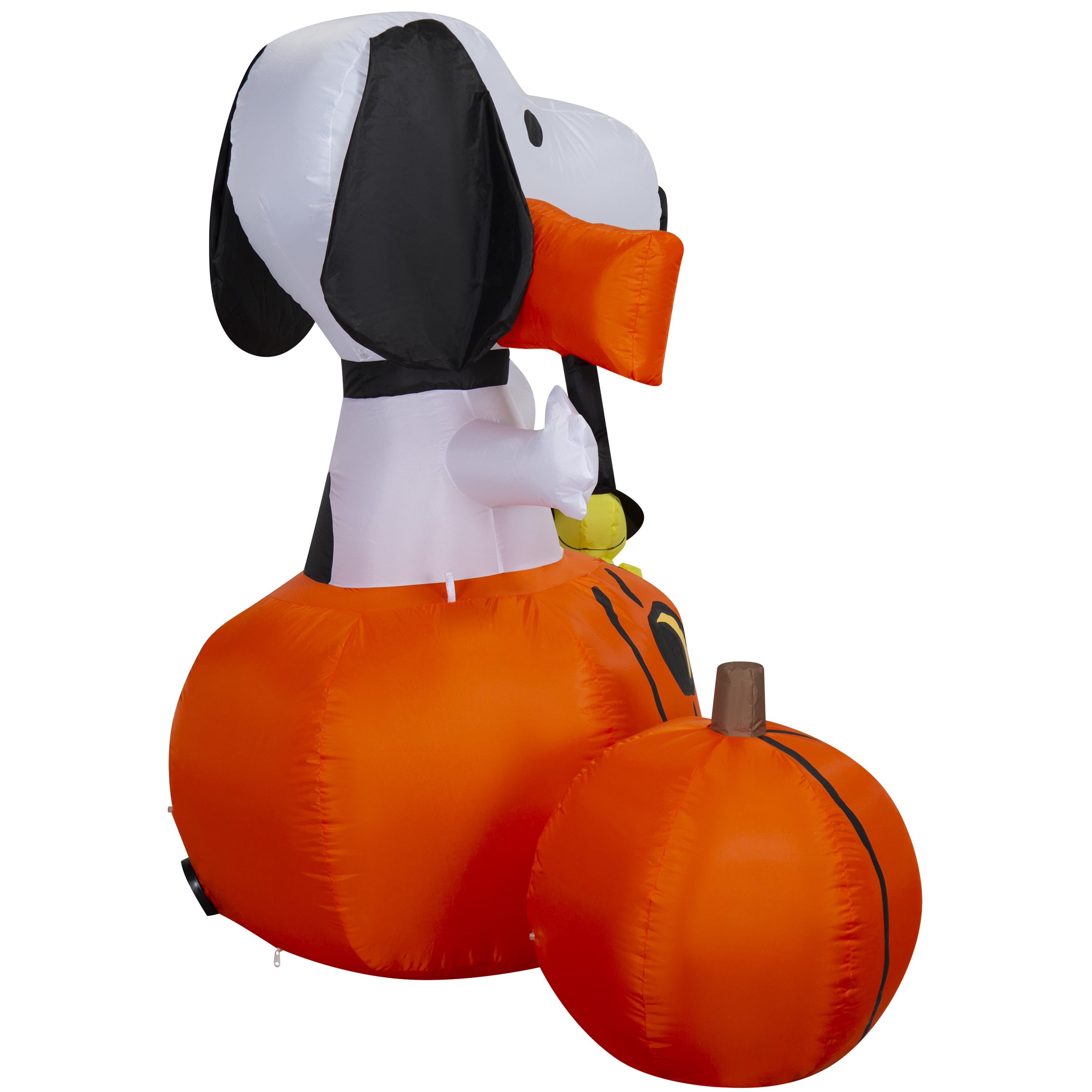 Airblown Halloween Yard Inflatable with Snoopy and Woodstock in Pumpkin Patch Scene Peanuts 5 ft