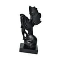 thumbnail image 4 of Escultura de beso de pareja, adorno artesanal, regalo para novia, figura de amor novedosa. Negro, 4 of 9