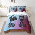 thumbnail image 2 of YST Vintage Cinema Comforter Set, Retro Movie Theme 7-Piece, Queen, 2 of 5