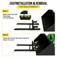 thumbnail image 3 of 60" Pallet Forks for Tractor Loader Bucket – Heavy Duty Clamp-On Fork Attachment, 4000 lb Capacity with Adjustable Stabilizer Bar for Farm & Skid Steer, 60 inches (4000 lbs) with connecting rod, 3 of 5