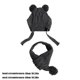 thumbnail image 5 of Conjunto de gorro y bufanda acrílicos para mascotas, suaves, para razas pequeñas, accesorio fotográfico para fiestas, 5 of 6