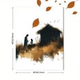 thumbnail image 3 of Qisvanset Framed Canvas Wall Art 12x16 Inch Modern Nativity Birth of Jesus Christmas Bible Art, 3 of 5
