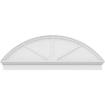 thumbnail image 3 of Ekena Millwork 66"W x 23-3/8"H x 2-3/4"P Segment Arch 3 Spoke Architectural Grade PVC Combination Pediment, 3 of 7