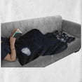 thumbnail image 6 of Night Soft Flannel Fleece Throw Blanket, Dark Night and White Daisies Fantasy Landscape Nature and Dreamlike Universe, Cozy Plush for Indoor and Outdoor Use, 50" x 70", Dark Blue White, by Ambesonne, 6 of 6