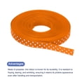 thumbnail image 3 of Uxcell Grosgrain Ribbons with White Dots Ribbon Bow Decoration Crafts Gift Wrapping Wedding Orange 25 Yards 3/8 Inch, 3 of 7
