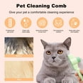 thumbnail image 3 of Unique Bargains Cat Comb Pet Hair Removal Comb Flea Comb Cat Grooming Brush with Release Button De-Shedding Cat Brush for Short Long Hair Cats Green, 3 of 7