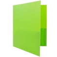 thumbnail image 4 of JAM Paper Medium Weight Plastic Presentation Folder with Clasps, Lime Green, 96/pack, 4 of 5