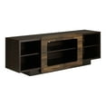 thumbnail image 4 of FOA Cher Sliding Door TV Stand for TVs up to 68", Wenge, 4 of 8