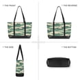 thumbnail image 6 of FORMRS Canvas Laptop Tote Bag for Women with 15.6" Computer Compartments Shoulder Handbag, Green Wave Pattern, 6 of 7
