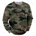 thumbnail image 3 of Sudaderas con estampado 3D de camuflaje para hombre, sudaderas con capucha de cuello redondo con estampado de patrones de camuflaje, Tops de moda, ropa Harajuku, nuevo, 3 of 5