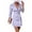 Purple, variant on Lovskoo Women's Work Dresses Business Long Sleeve Belted Double Breasted Blazer Dress White