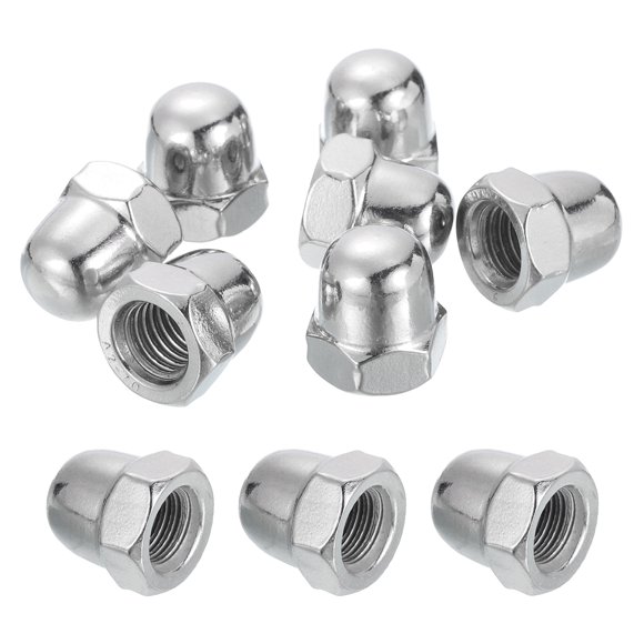 10 Pcs M12x1.75mm Acorn Cap Nuts, 304 Stainless Steel Hex Cap Dome Head Nuts