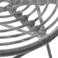 thumbnail image 6 of Pooneli Outdoor 5 Piece Wicker Chat Set with Ottomans, Gray and Dark Gray, 6 of 12