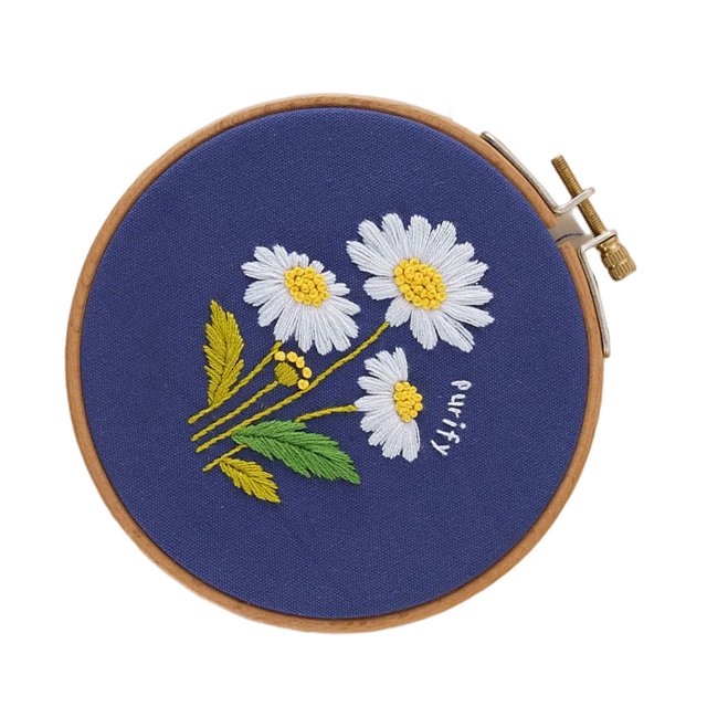 Methold Bordado de lino para mujer, Kit de punto de cruz, flor decorativa hecha a mano, tipo de entrenamiento para principiantes, conjunto de aprendizaje Kits de experimentos de química Tipo 1