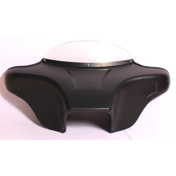 PRIMER BLACK BATWING FAIRING WINDSHIELD for YAMAHA V STAR VSTAR 650 / 1100 CLASSIC 1998-2013 Single Din Radio Design and 4x5" Speakers Holes