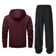 thumbnail image 3 of Letdown Mens Tracksuit - 2 Piece Sweatsuit for Men Casual Full Zip Jackets and Shorts Set Casual Athletic Jogging Warm Up Sets (, M), 3 of 3