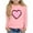 Green6, variant on Posijego Girls Valentines Day Shirts for Little Girls Long Sleeve Heart Print Spring T-Shirts Basic Undershirts