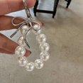 Aellinatey Fashionable Beaded Keychain with Bowknot Keyring Handmade
