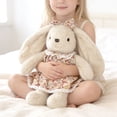 thumbnail image 6 of Easter Bunny Stuffed Animals with Clothes & Bow Tie, Soft Washable Stuffed Bunny, Cute Plush Toys Rabbit Easter Decoration Birthday Gift for Boys and Girls, 10 Inch (Brown), 6 of 8